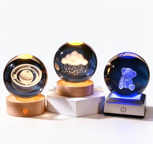 Levitating Rotating Sensor Night Light